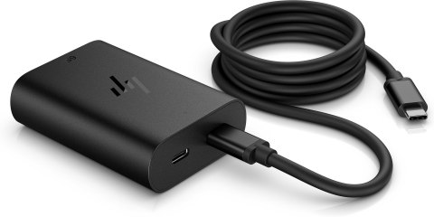 Zasilacz sieciowy HP 65W GaN Laptop Charger 2xUSB-C czarny 600Q7AA Zasilacz sieciowy HP 65W GaN Laptop Charger 2xUSB-C czarny 600Q7AA