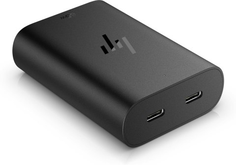 Zasilacz sieciowy HP 65W GaN Laptop Charger 2xUSB-C czarny 600Q7AA Zasilacz sieciowy HP 65W GaN Laptop Charger 2xUSB-C czarny 600Q7AA