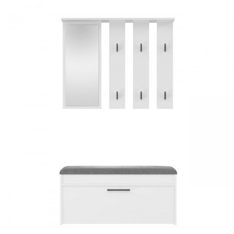 Garderoba PARMA 100x35xH180 biel Garderoba PARMA 100x35xH180 biel