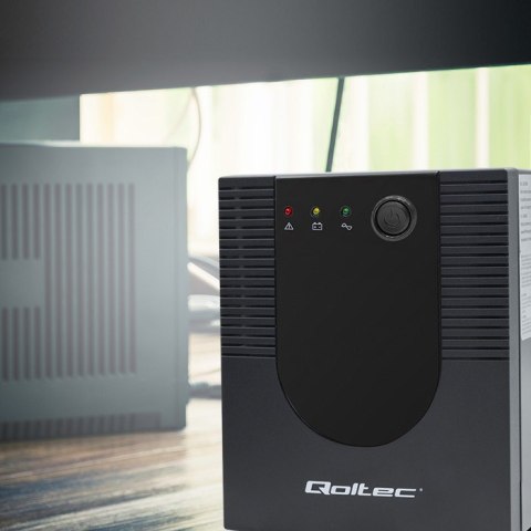 QOLTEC ZASILACZ AWARYJNY UPS LINE INTERACTIVE | MONOLITH | 1500VA | 900W QOLTEC ZASILACZ AWARYJNY UPS LINE INTERACTIVE | MONOLITH | 1500VA | 900W