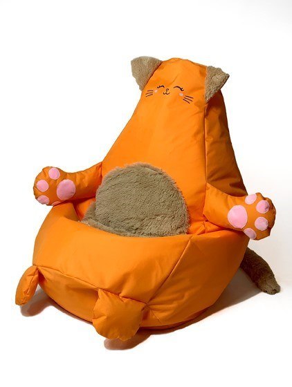 Pufa worek sako KOTEK pomarańczowy L 105x80 Pufa worek sako KOTEK pomarańczowy L 105x80