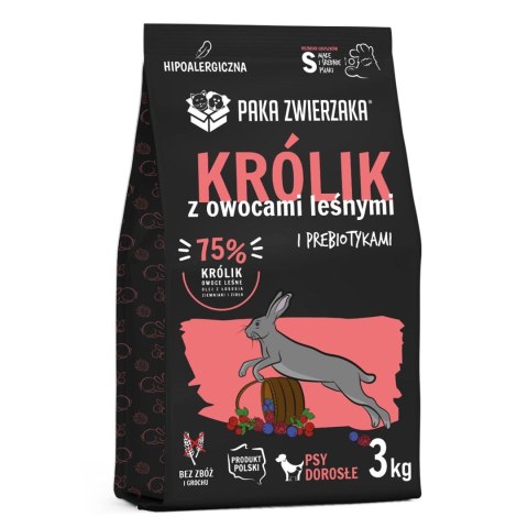 Paka Zwierzaka Seventh Heaven Królik z owocami leśnymi S 3kg Paka Zwierzaka Seventh Heaven Królik z owocami leśnymi S 3kg