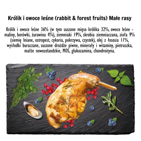 Paka Zwierzaka Seventh Heaven Królik z owocami leśnymi S 3kg Paka Zwierzaka Seventh Heaven Królik z owocami leśnymi S 3kg