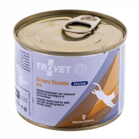 TROVET ASD Urinary Struvite z kurczakiem - mokra karma dla kota - 200 g TROVET ASD Urinary Struvite z kurczakiem - mokra karma dla kota - 200 g