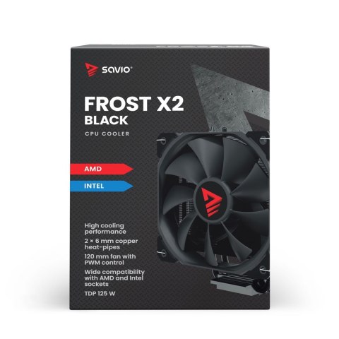 SAVIO CHŁODZENIE CPU FROST BLACK X2 SAVIO CHŁODZENIE CPU FROST BLACK X2