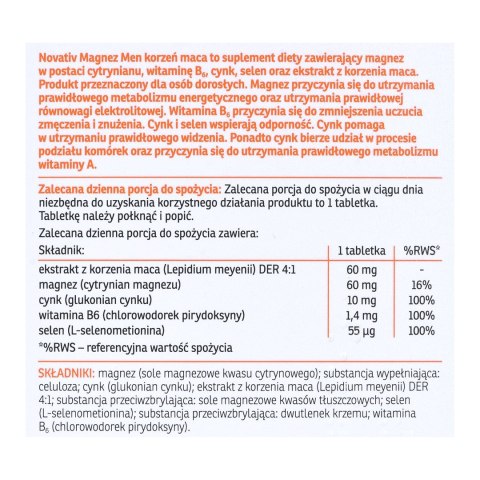 Novativ Magnez Men 60tabl. Novativ Magnez Men 60tabl.