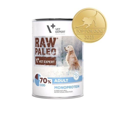 VetExpert Raw Paleo Dorsz Adult Can 400g VetExpert Raw Paleo Dorsz Adult Can 400g
