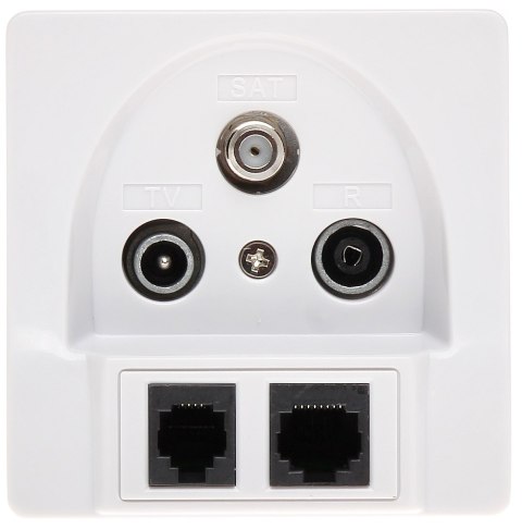 GNIAZDO KOŃCOWE GAR-SAT/2RJ R-TV SAT+RJ45+RJ11 GNIAZDO KOŃCOWE GAR-SAT/2RJ R-TV SAT+RJ45+RJ11