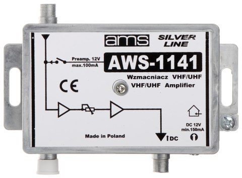 WZMACNIACZ ANTENOWY AWS-1141 AMS WZMACNIACZ ANTENOWY AWS-1141 AMS