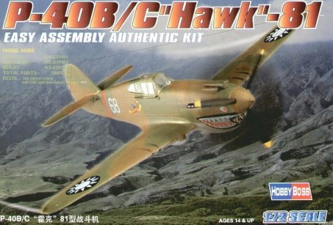 Model plastikowy p-40b/c hawk- 81 Model plastikowy p-40b/c hawk- 81