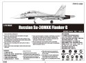 Russian su-30m kk flanker g fighter