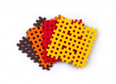 Klocki konstrukcyjne mini wafle mini podstawa 4 sztuki Klocki konstrukcyjne mini wafle mini podstawa 4 sztuki