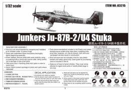 Model plastikowy junkers ju-87b -2/u-4 stuka