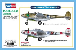 Model plastikowy p-38l-5-l0 lightning amerykański samolot bojowy