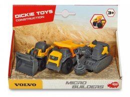 Pojazdy budowlane volvo 3-pak walec, wywrotka, koparka