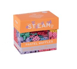 Klocki konstrukcyjne waffle mini pastel 300 elementów