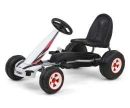 Gokart na pedały viper biało-czarny