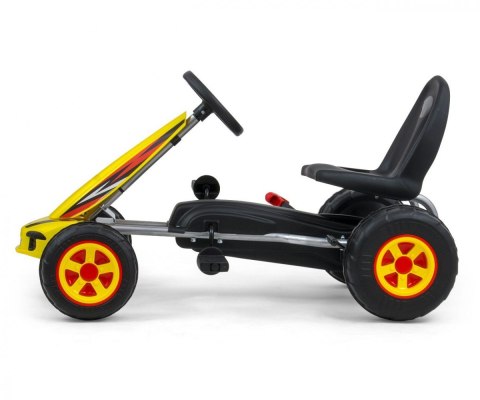 Gokart na pedały viper biało-czarny Gokart na pedały viper biało-czarny