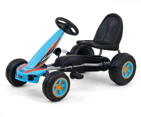 Gokart na pedały viper biało-czarny Gokart na pedały viper biało-czarny