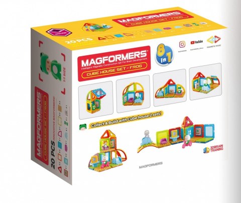 Klocki magnetyczne cube house - Żaba Klocki magnetyczne cube house - Żaba