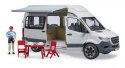 Kamper mb sprinter biały z figurką i akcesoriami