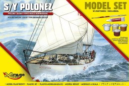 Model plastikowy polski jacht typu kecz bermudzki 1/50