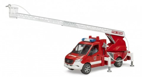 Wóz strażacki mercedes benz sprinter z drabiną i światłami Wóz strażacki mercedes benz sprinter z drabiną i światłami