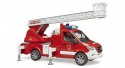 Wóz strażacki mercedes benz sprinter z drabiną i światłami