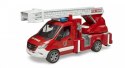 Wóz strażacki mercedes benz sprinter z drabiną i światłami
