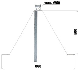 OBEJMA MUROWA OMP-50W50