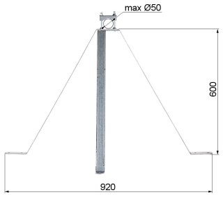 OBEJMA MUROWA OMP-50W60