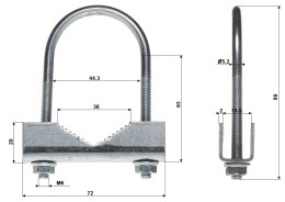 OBEJMA ZACISKOWA OZ-43/M6