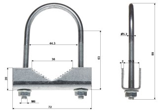 OBEJMA ZACISKOWA OZ-43/M6