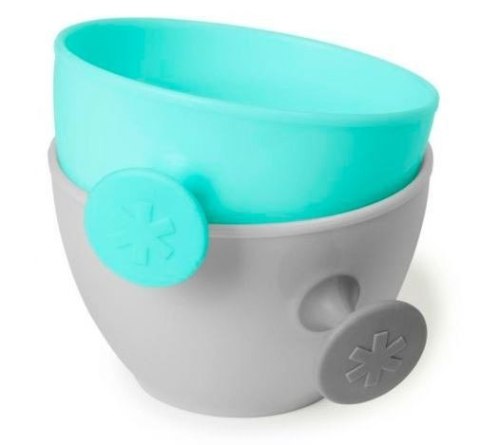 Zestaw misek easy-grab grey/soft teal Zestaw misek easy-grab grey/soft teal