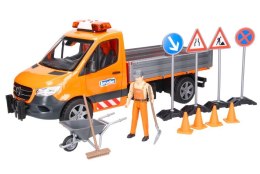 Pojazd mercedes-benz sprinter komunalny z figurką i akcesoriami