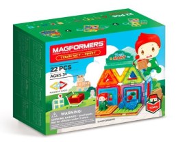 Zestaw klocków magnetycznych miasto - targowisko 22 elementy