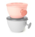 Zestaw misek easy-grab grey/soft coral