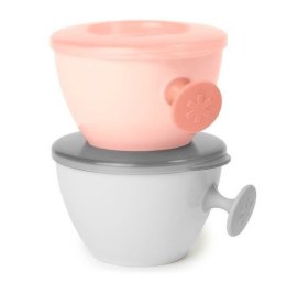 Zestaw misek easy-grab grey/soft coral