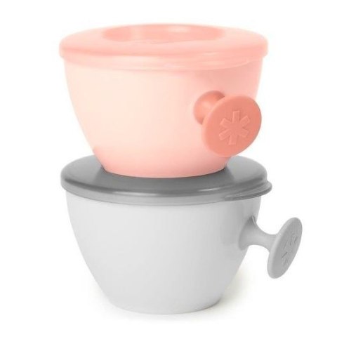 Zestaw misek easy-grab grey/soft coral