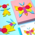 Gra układanka motyl tangram w puszce