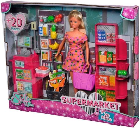 Lalka steffi love w supermarkecie