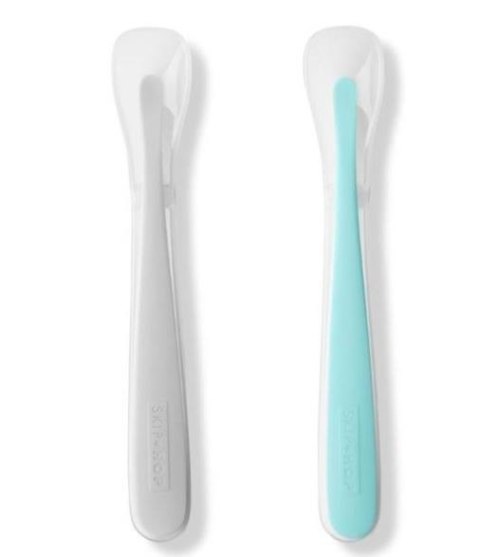 Zestaw jedzeniowy easy-feed teal/grey Zestaw jedzeniowy easy-feed teal/grey