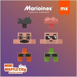 Klocki waffle mini - Śmieciarka 148 elementów