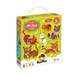 Puzzle 40 elementów miau - kotki