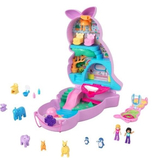 Zestaw torebka z figurkami polly pocket kangurki Zestaw torebka z figurkami polly pocket kangurki
