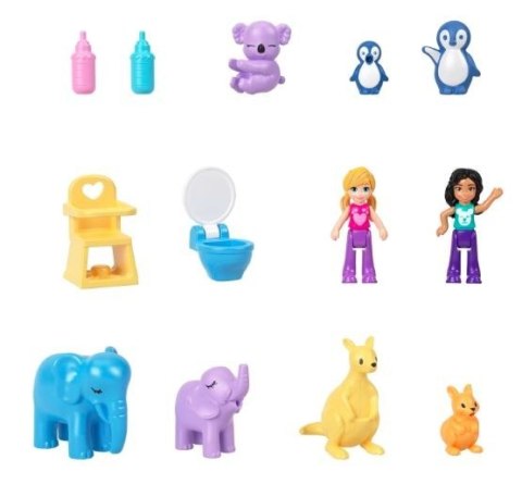 Zestaw torebka z figurkami polly pocket kangurki Zestaw torebka z figurkami polly pocket kangurki