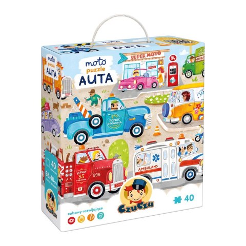 Puzzle 40 elementów moto puzzle auta Puzzle 40 elementów moto puzzle auta