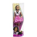 Barbie fashionistas lalka w różowej kraciastej sukience