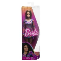 Lalka barbie fashionistas z karbowanymi włosami i piegami