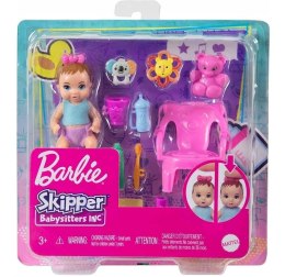 Lalka barbie dziecko i akcesoria - mycie zębów